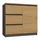 CDF Schubladenschrank 80 x 40 x 75 cm Anthrazit