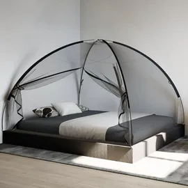 vidaXL Moskito-Netzzelt Mongolisch 220 Schwarz 200x180x135 cm