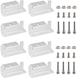 8 Stück Solarpanel Z Halterung, Solarmodul Halterung Dachmontage aus Aluminiumlegierung, 100MM Solar Panel Mounting Bracket mit Schrauben und Muttern, für Wohnmobil Boot LKW Caravan Wand