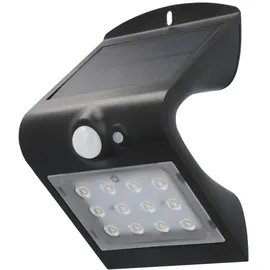 Unitec LED Solar-Wandleuchte Aluminium 7,9 cm mit Bewegungsmelder schwarz