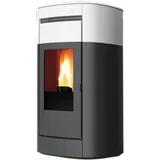 Edilkamin Pelletofen | Vyda Evo | 14,8 kW | Keramik Weiß