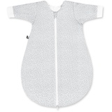 Julius Zöllner Baby Winterschlafsack aus Jersey Baumwolle, Größe 62, Standard 100 by OEKO-TEX, Tiny Squares Grey