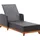 vidaXL Sonnenliege  200 x 70 x 90 cm schwarz