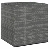 homiuse Garten-Kissenbox PE Rattan 100x97,5x104 cm Grau Gartenbox Aufbewahrungsbox Aufbewahrungstruhe Kissenbox Outdoor Wasserdicht Rattan Box Gartenbox Klein Gasdruckfeder Witterungsbeständigen