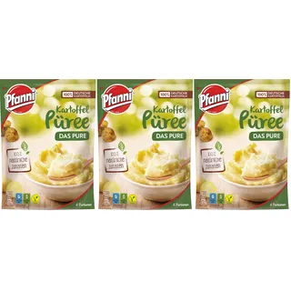 Pfanni Püree 100 % natürlich, 128 g (Packung mit 3)