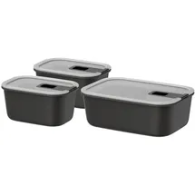 Mepal EasyClip Frischhaltedose Set nordic black 3 x 0,45 l + 1 x 1,0 l