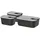 Mepal EasyClip Frischhaltedose Set nordic black 3 x 0,45 l + 1 x 1,0 l