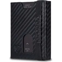 VON HEESEN Slim Wallet Portemonnaie schwarz