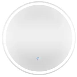 Costway LED-Badezimmerspiegel mit Beleuchtung, 60 cm runder beschlagfreier Badezimmerspiegel, (rund)