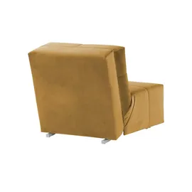 Nehl Schlafsessel Solino Velours 85 x 85 x 102 cm Gelb mit Schlaffunktion