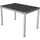 Kerkmann Prime Schreibtisch anthrazit rechteckig, 4-Fuß-Gestell silber 200,0 x 100,0 cm
