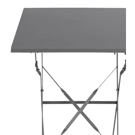 Mojawo 3tlg Bistroset Gartenmöbelset Outdoormöbel Balkon Anthrazit klappbar