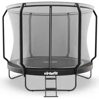 Premium-Trampolin mit Sicherheitsnetz – rund – 305 cm schwarz 305 CM