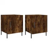 vidaXL Nachtschrank 2 Stk. 40 x 40 x 50 cm Braun