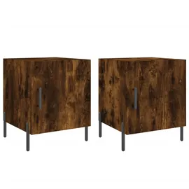 vidaXL Nachtschrank 2 Stk. 40 x 40 x 50 cm Braun