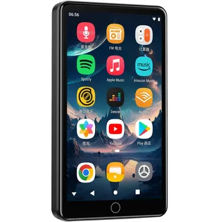 144GB MP3 Player mit WiFi & Bluetooth, 4.02“ IPS HD Touch Screen, MP4 Player mit Lautsprechern, Musikplayer für Kinder, Android Music Player vorinstalliert mit Spotify, Deezer, Play Store