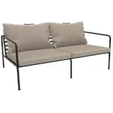 Houe Outdoor 2-Sitzer Sofa AVON schwarz Asche