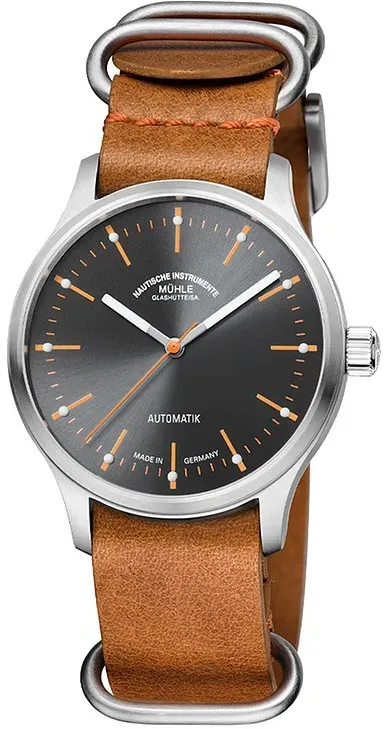 Mühle-Glashütte Unisexuhr Panova Grau M1-40-75-NB-L - silber