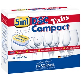 Dr. Schnell DSC Tabs Compact 5in1 Spülmaschinentabs = 40 Tabs