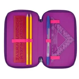 Herlitz Schüleretui TriCase 31-teilig Dip Dye Pink/Purple