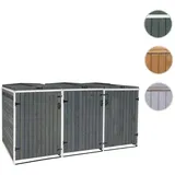 MVG Mülltonnenverkleidung »MVG-H74«, XL 3er/6er, BxHxT: 237,5 x 126 x 98 cm, erweiterbar