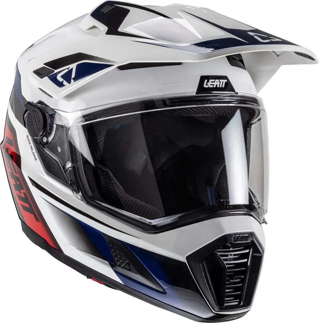Leatt ADV 8.5 Helm mit Brille, schwarz-carbon-rot-blau, Größe XS für Männer