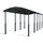 CANOPIA Carport Arcadia Alpine 3,59 x 10,72 m grau inkl. Regenrinne