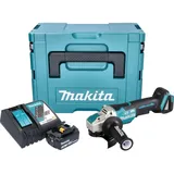 Makita Makita, DGA 520 RF1JX1 Akku Winkelschleifer 18 V 125 mm X-LOCK Brushless + 1x Akku 3,0 Ah + (125 mm)