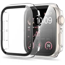 TECH-PROTECT Defense360 Hülle mit gehärtetem Glas Kompatibel mit Apple Watch 4 (40 mm) Transparent