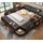 xl moebel gmbh Multifunktion Bett Betten Ehebett Doppelbett Polsterbett Schlafzimmer Lederbett - Schwarz