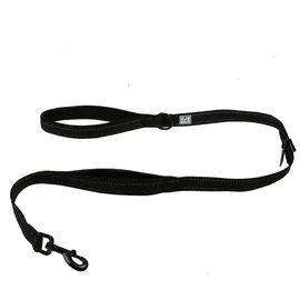 duvoplus duvoplus, Leine, Ultimate Fit on-The-Road Fashion Größe, 130 cm – 25 mm, Granit, Schwarz, Ultimative Komfortleine mit Sicherheitsgurtzunge