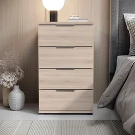 Die Möbelfundgrube Nachtschrank Smilla 46 x 42 x 79 cm Braun