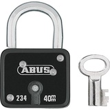 ABUS Vorhängeschloss Serie 234/50 mit SchwenkbügelFarbe:schwarz