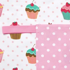 Homescapes KOCHSCHÜRZE Cupcakes, 100% Baumwolle