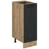 Vicco Apothekerschrank R-Line, Anthrazit Landhaus/Goldkraft Eiche, 30 cm ohne Arbeitsplatte