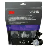 3M Hochleistungsdüsenkopf für Fließbecher, Performance Gravity HVLP Atomizing Head Refill Kit 26716, Purple, 1.6, (Pack=5Stück)