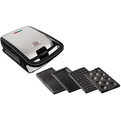 TEFAL Snack Collection 4-er Set, SW854D, Snack-Kombigerät, 4 Plattensets