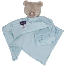 Sterntaler Baby Unisex Schmusetuch Kuscheltuch Kleiner Bär - Kuscheltuch Baby, Musselin Kuscheltuch, Schmusetuch - helltürkis