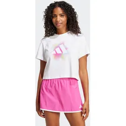 T-Shirt ADIDAS SPORTSWEAR "W C DANCE T", Damen, Gr. XXL, weiß, Obermaterial: 100% Baumwolle, sportlich, Shirts