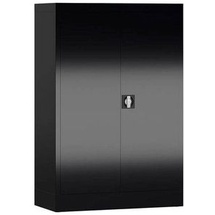 Classix Stahlschrank X-530299 tiefschwarz 80,0 x 38,0 x 120,0 cm, aufgebaut