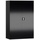Classix Stahlschrank X-530299 tiefschwarz 80,0 x 38,0 x 120,0 cm, aufgebaut