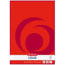 Herlitz Arbeitsblock x.book DIN A4, 50 Blatt,
