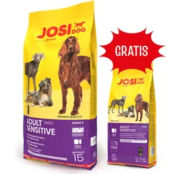 JOSERA JosiDog Adult Sensitive 15kg + 2,7kg GRATIS!!