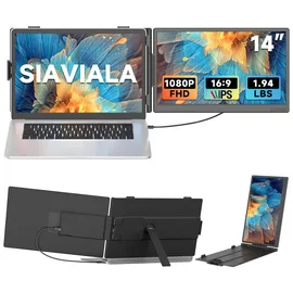 siaviala 14” Laptop Bildschirm Erweiterung 14"