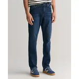 GANT Slim Fit Jeans Dark Blue Worn In 33 34