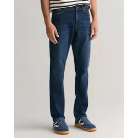 GANT Slim Fit Jeans Dark Blue Worn In 33 34
