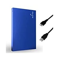 Storite Externe tragbare Festplatte 320 GB mit USB 3.0, externer Backup-Speicher, schnelle Datenübertragung, geeignet für PC, Mac, Xbox One, Windows, Gaming, Laptop und Desktop (blau)