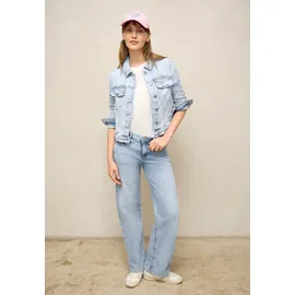 street one studio Jeansjacke mit Brusttaschen und Knöpfen Ultra bleach wash), 42, - 42