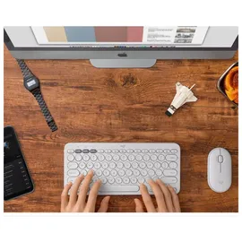 Logitech K380 für Mac DE grauweiß