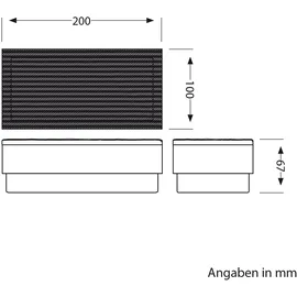 ledscom.de 5er-Set LED Pflasterstein CUS, IP67, 230V, 20x10x4cm, kaltweiß